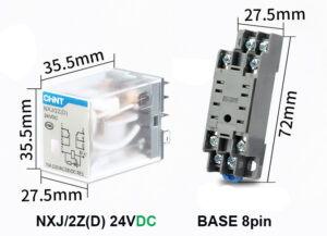 NXJ/2Z(D) Coil 24V (DC) Relay รีเลย์ CHINT ELECTRIC