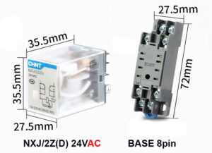 NXJ/2Z(D) Coil 24V (AC) Relay รีเลย์ CHINT ELECTRIC