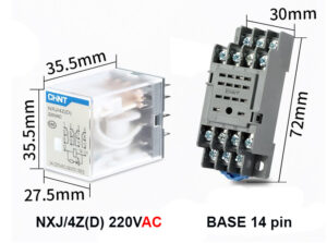 NXJ/4Z(D) Coil 220V (AC) Relay รีเลย์ CHINT ELECTRIC