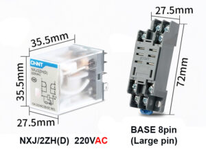 NXJ/2ZH(D) Coil 220V (AC) Relay รีเลย์ CHINT ELECTRIC