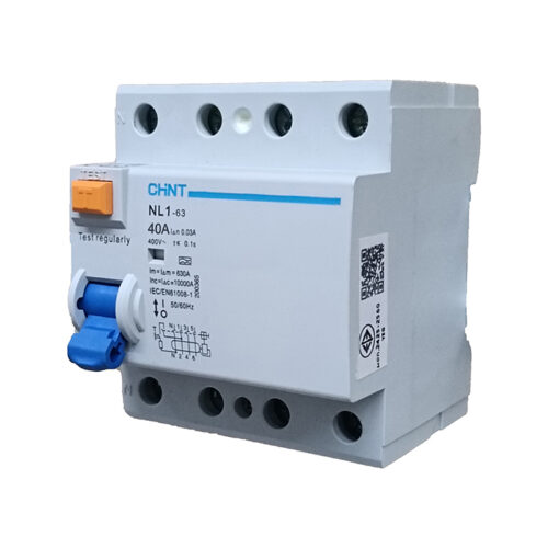 NL1-63 Curve C (10kA) RCCB for EV Charger : 4P : 40A CHINT ELECTRIC