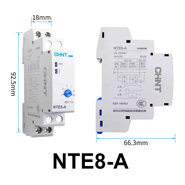 NTE8-A-(6s~60s)-220V-Timer relay-CHINT ELECTRIC - Image 3