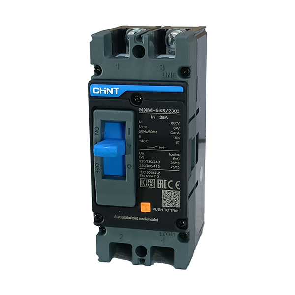 NXM-63S/2300-2P-25A-25kA-MCCB-CHINT ELECTRIC - Image 3